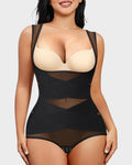Open Bust Cross Compression Body Shaper