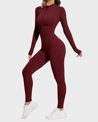 Fleece Slim-Fit Winter Training Jumpsuit