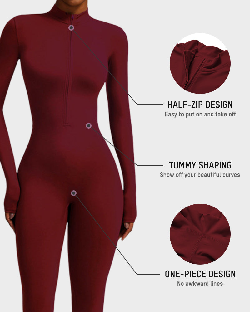 Fleece Slim-Fit Winter Training Jumpsuit