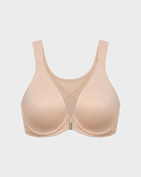 Front Closure Underwire Unlined Back Support Plunge Bra