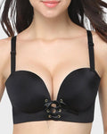 Instant Boost Lace-Up Padded Push Up Bra
