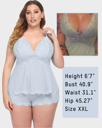 Lace-Trim Modal Cami & Shorts Pajama Set
