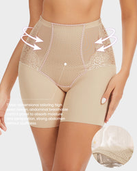 Lace High-Waisted Tummy Control Shaping Shorts(2 Pack)