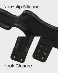 Non-Slip Crossover Side Hook Bandeau Bra