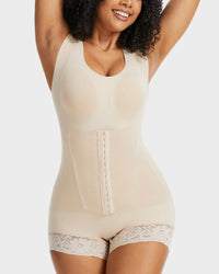 Double-Layer PowerMesh Tummy Sculpt Bodysuit