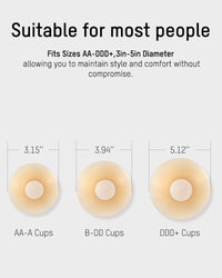 Seamless Non-Adhesive Nip Covers(2 Pairs)