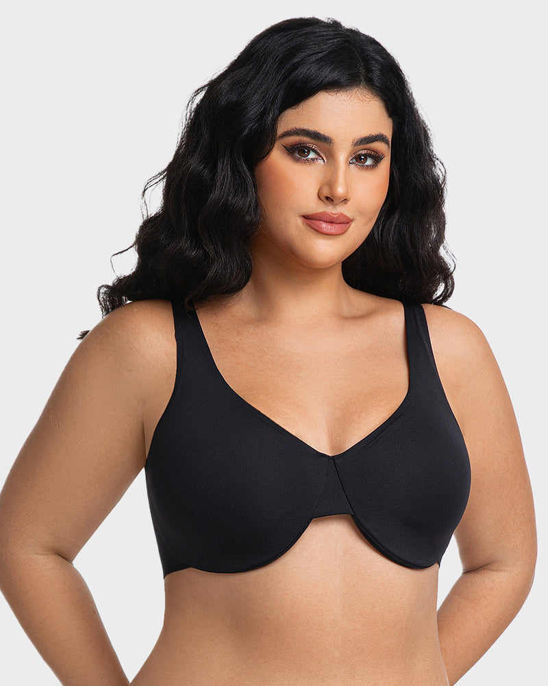 Underwire Adjustable Deep V-neck Bra
