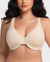 Underwire Adjustable Deep V-neck Bra